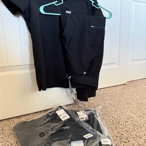 Figs Black Medical Scrub Set